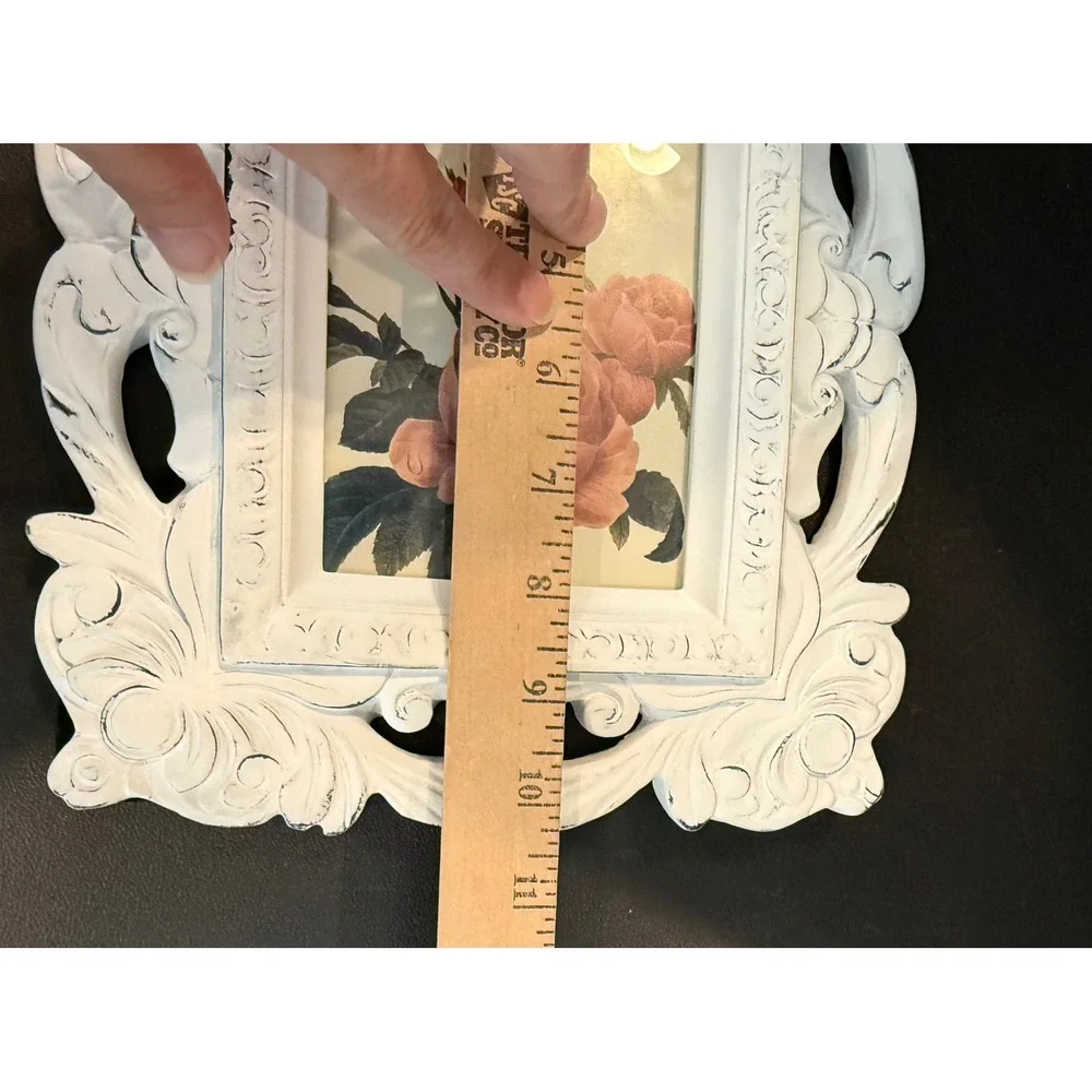 Victoriana 4x6 Picture Frame White Ornate Scroll Shabby Chic Victorian NEW